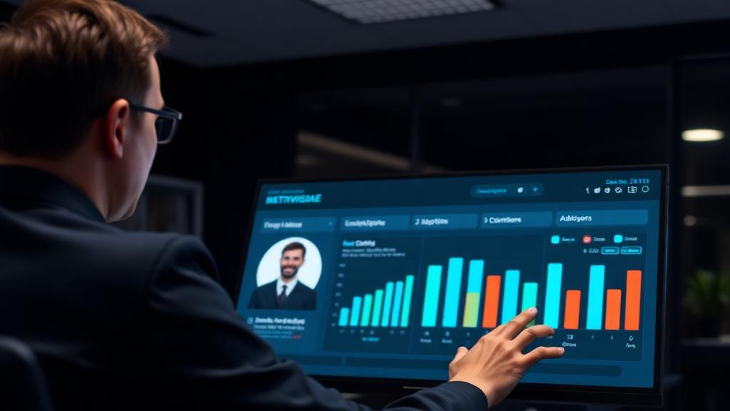 Profissional analisando perfil comportamental e oportunidades de carreira